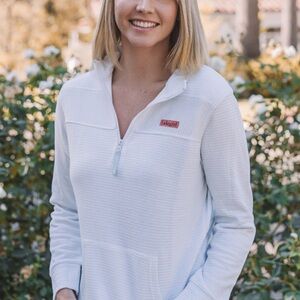 Lakegirl French Terry Light Blue Striped Pullover